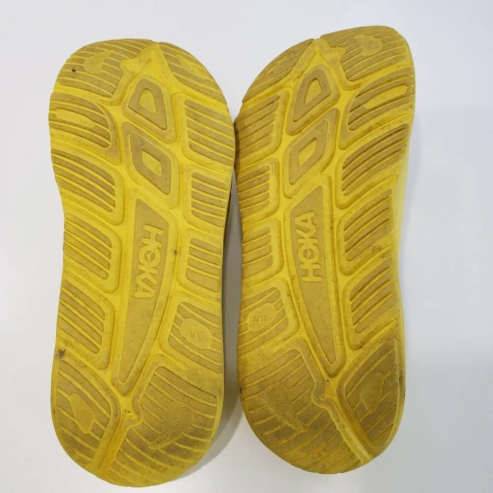 Hoka Men's Ora Recovery Slide Sandals, Yellow, Size M 10